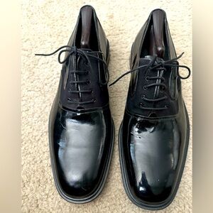 Mezlan Opera Men's 13M Black Patent Leather Formal Tuxedo Dress Shoes